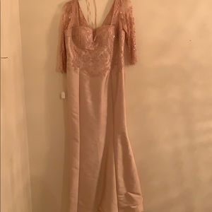 Evening gown with top details